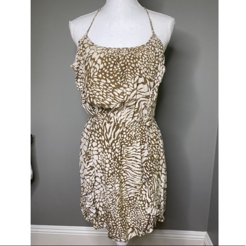 Parker animal print silk dress